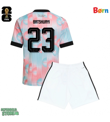 Belgien Michy Batshuayi #23 Replika Babytøj Udebanesæt Børn VM 2026 Kortærmet (+ Korte bukser)